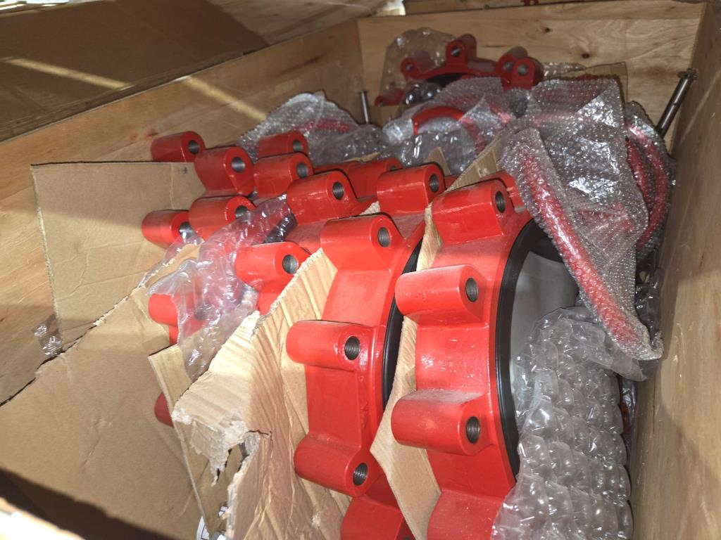 NEW Bray Series 31H 12" Lug Butterfly Valves - FKM (Viton) Seat, 316SS Disc, Gear Operated (250 PSI)