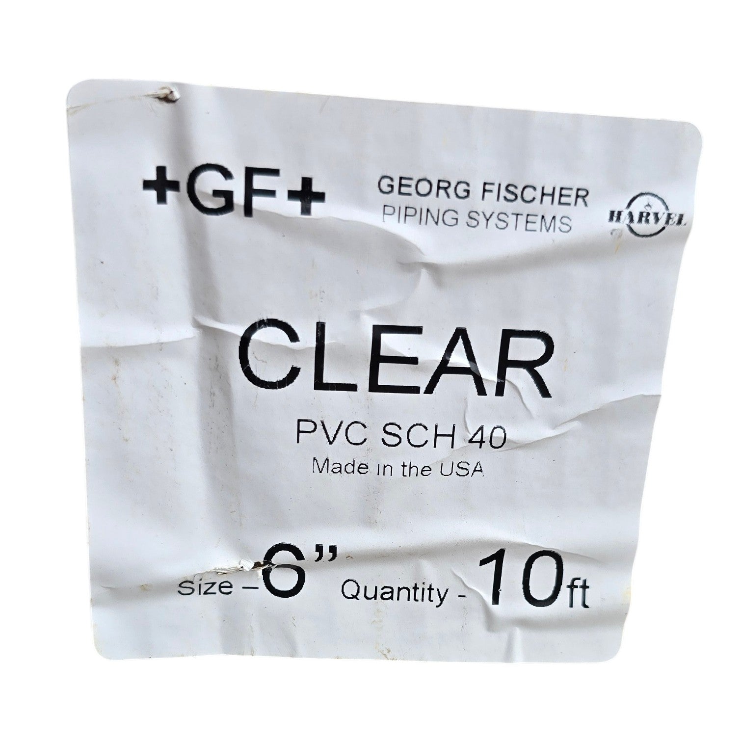 6" Clear PVC