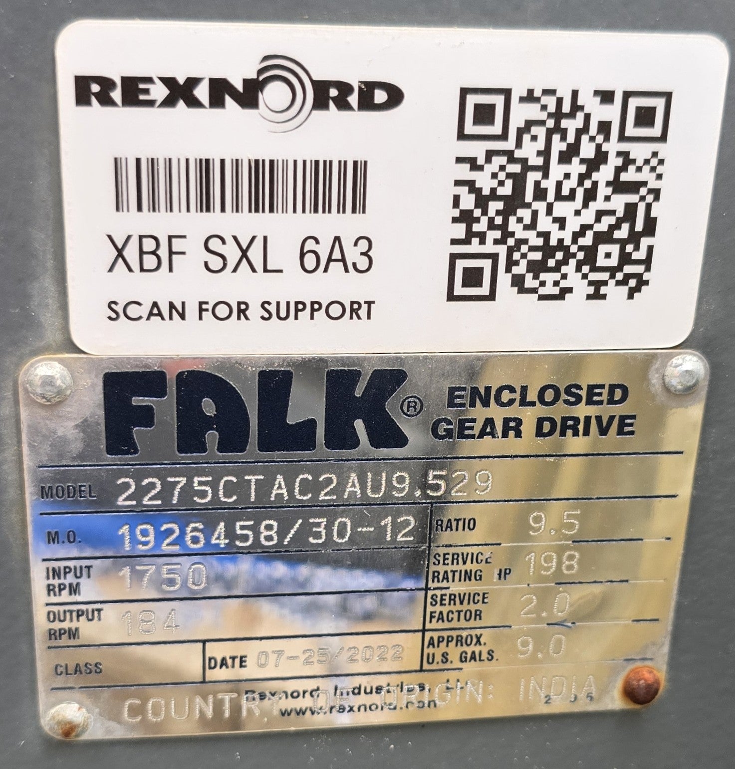 NEW Falk / Rexnord CT-Series Gear Drive (Model 2275CTAC2AU9.529) – 198 HP, 9.5 Ratio