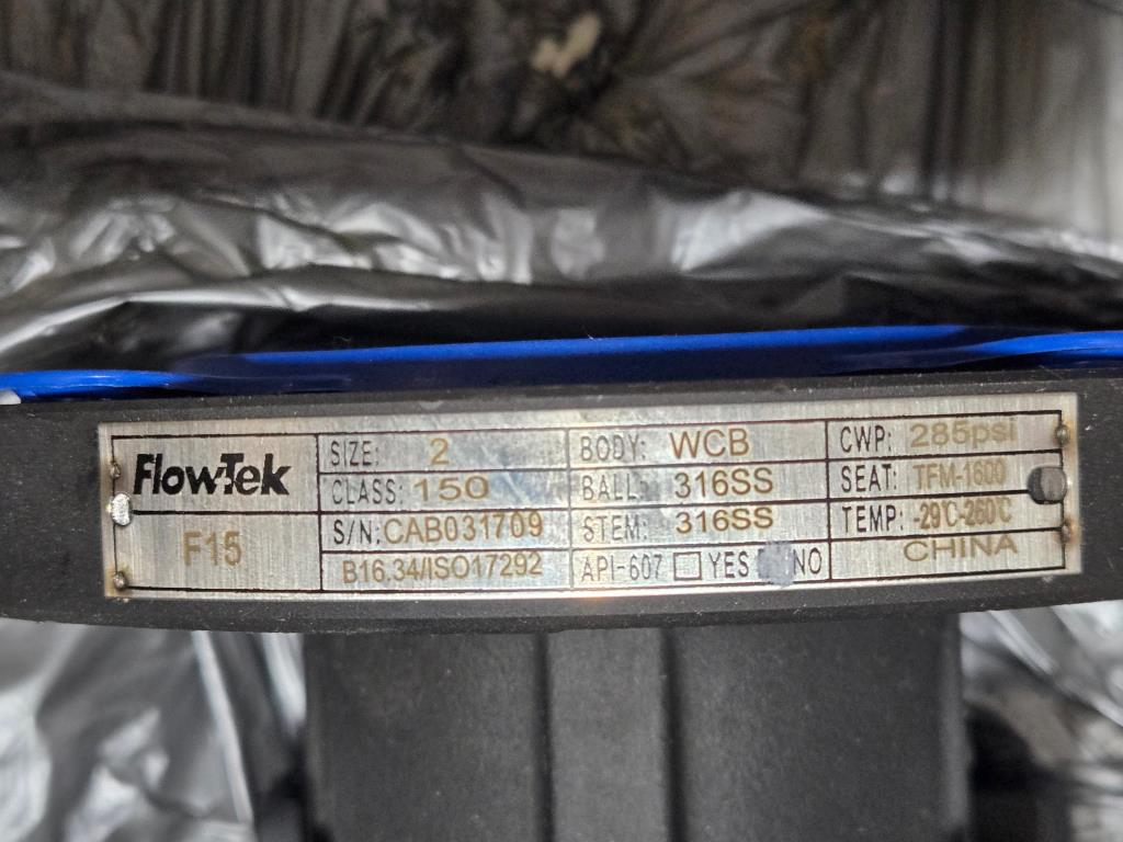 NEW Flow-Tek F15 Series 4" Flanged Ball Valve - Carbon Steel / 316SS, Fire Safe (API 607) - Class 150