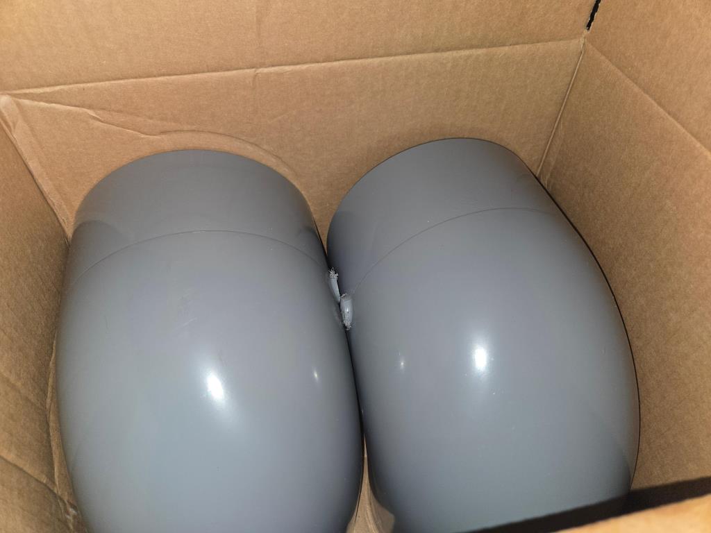 NEW Bulk Surplus: +GF+ 6" Corzan CPVC 90° Elbows (Sch 80) – Model 9806-060
