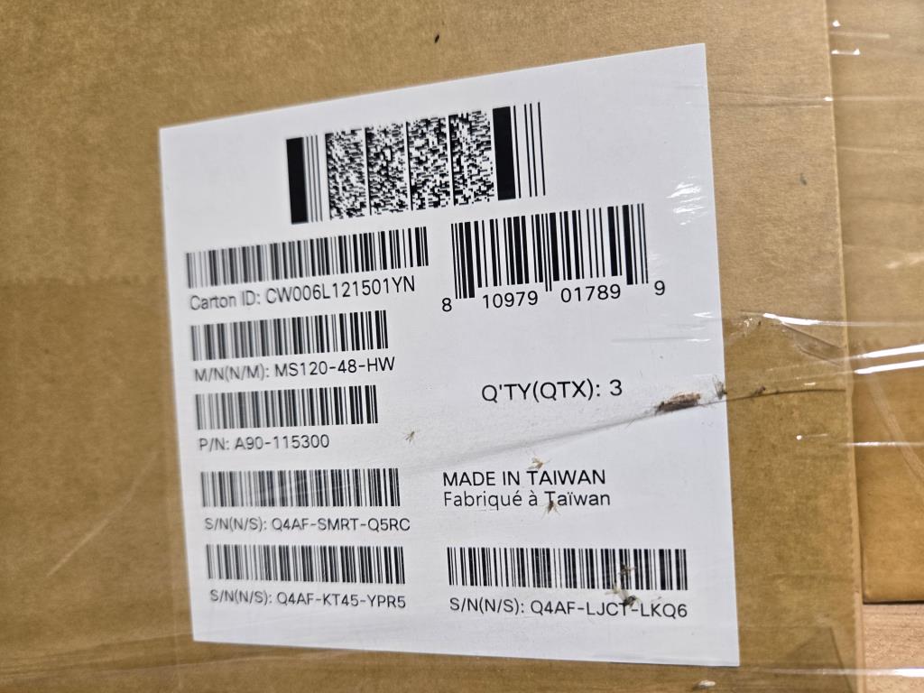 Cisco/Meraki MS120-48-HW (New in Box / Unused / Unclaimed), 48 Port Gigabit Ethernet Switches, Texas