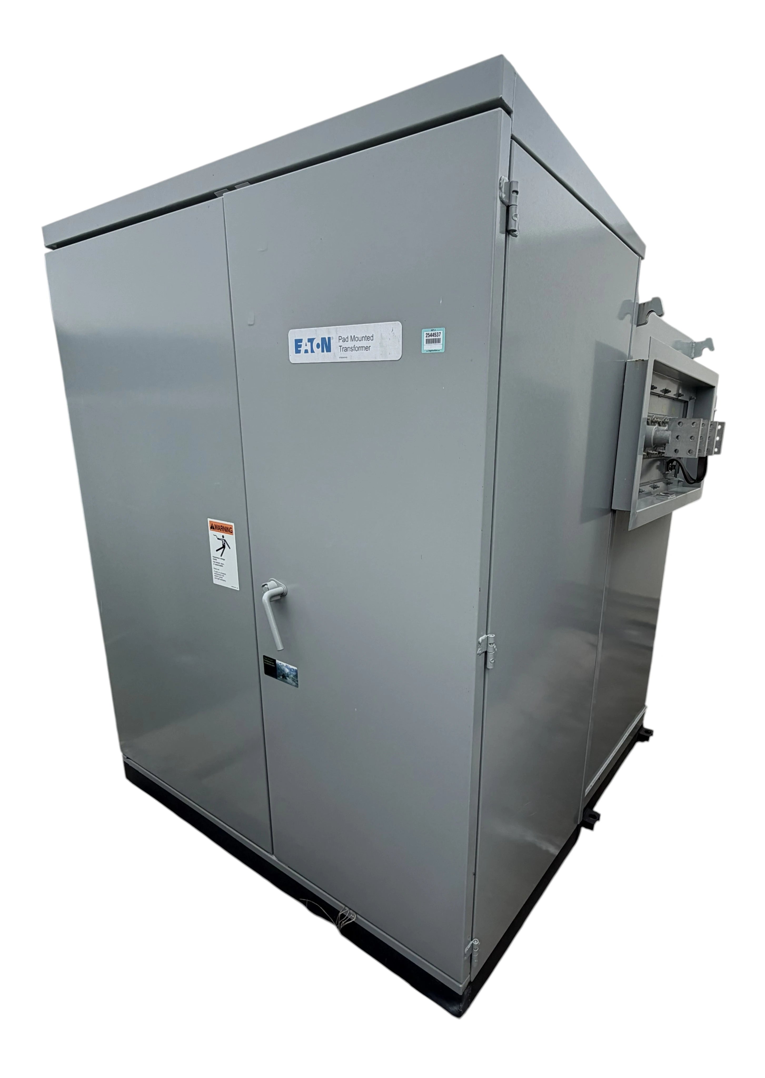 New / Unused 2,600 kVA Eaton Pad Mounted Transformer; HV 34,500; LV 416Y/240; FR3; Copper; Texas
